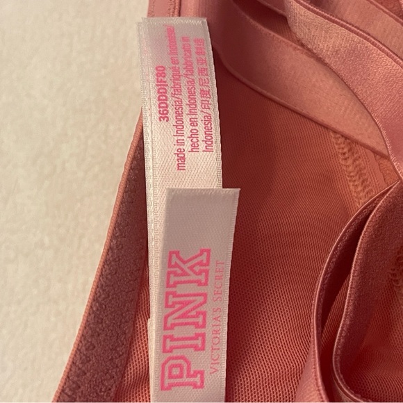 Darling PINK underwire bra with super cute strappy detail on the back - Picture 3 of 3